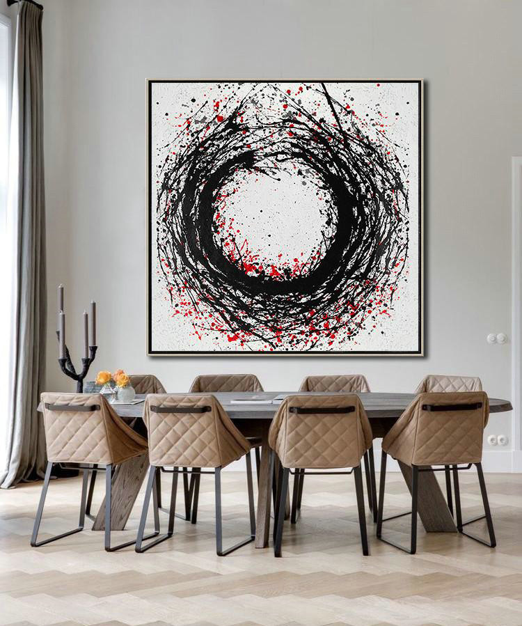 Original Abstract Painting Extra Large Canvas Art,Hand-Painted Oversized Minimal Painting On Canvas,Acrylic Minimailist Painting